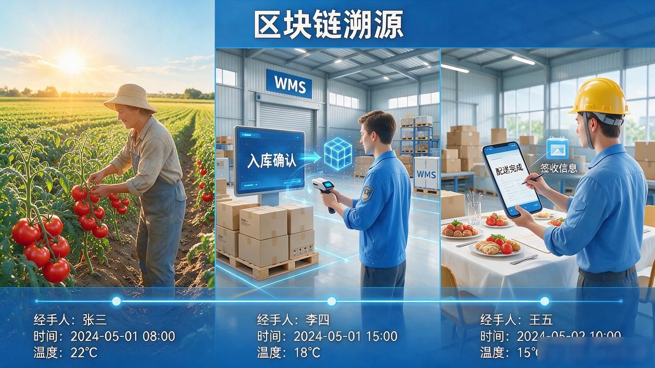 区块链溯源工作流程：从原材料到货架，每一步数据怎么上链
